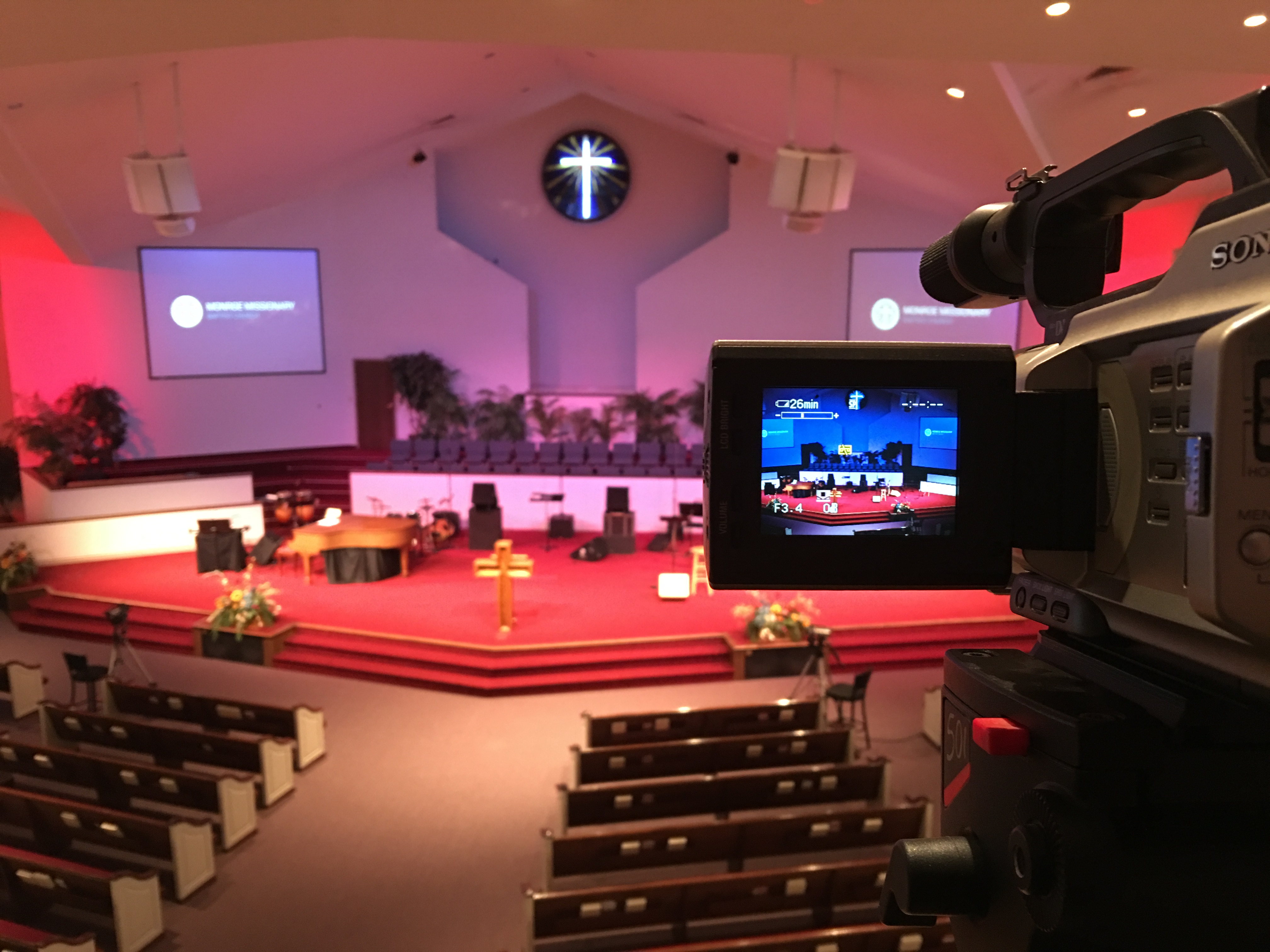 Santuary Video Screen | Monroe Missionary Baptist Church
